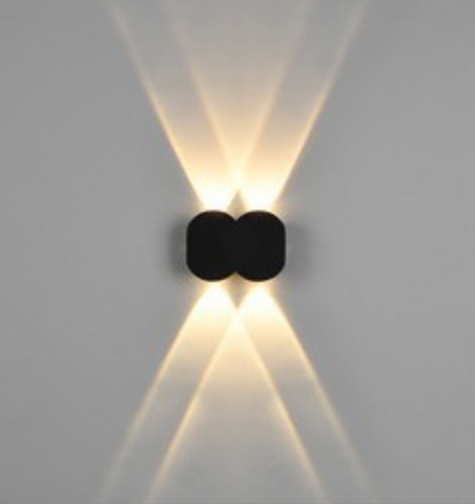 4W 6W 8W Schwarz 001 Wasserdichte Wandleuchte Beliebtes Design Up And Down Wandleuchte Hotellampe LED Wandleuchten