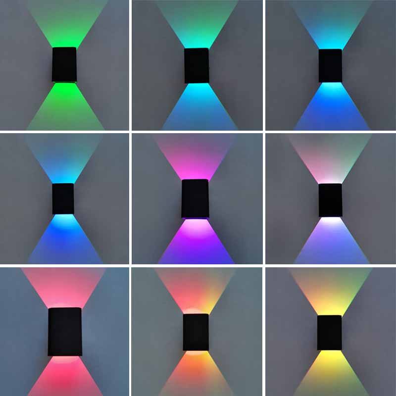 Energiesparendes, farbenfrohes 5-W-Spotlicht mit hoher Helligkeit, LED-Licht, warmweiß/kaltweiß/RGB, alternative Wandhalterungsleuchte