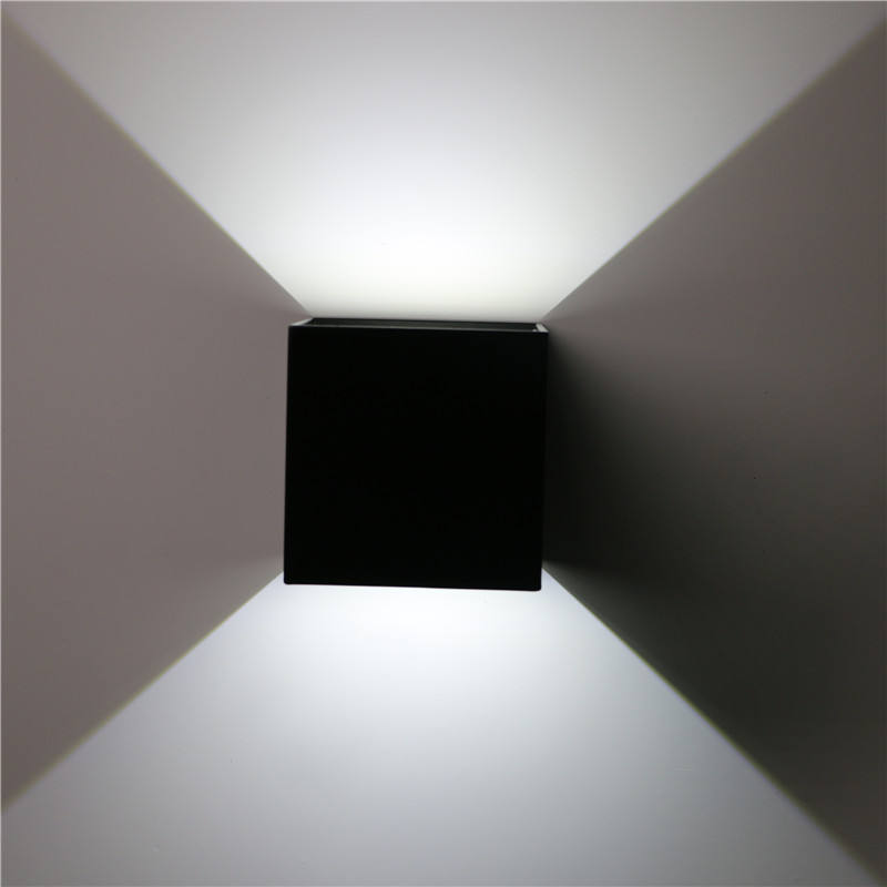 Weiße 12W LED-Wandleuchte für den Außenbereich, wasserdicht, IP65, moderne Außenleuchten im nordischen Stil, Wandmontage