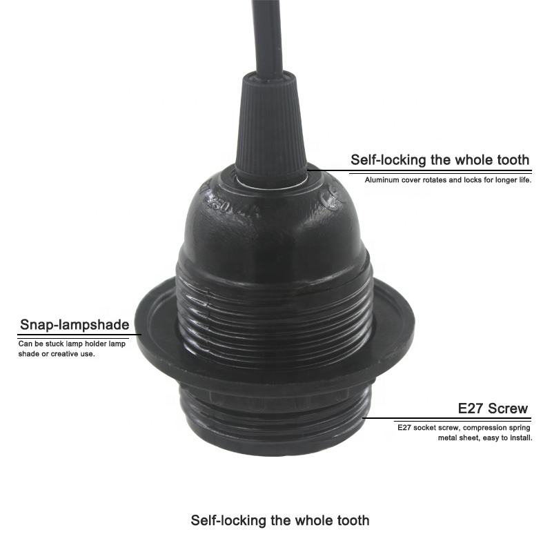 1,8 m langes Netzkabel, E27-Hängelampenfassung, EU-Stecker, 303-Schalter, 250 V, 4 A, für Hängelampe, LED-Lampenfassung, haushaltstauglich