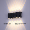 Luxus Glänzende Wand Lampe LED Outdoor Regen Wasser Villa Hotel Außenwand Balkon Außen Lampe Hof Türpfosten Led Wand Lampe