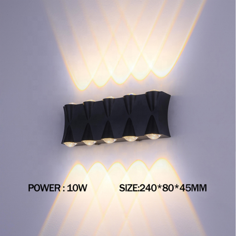 Luxus Glänzende Wand Lampe LED Outdoor Regen Wasser Villa Hotel Außenwand Balkon Außen Lampe Hof Türpfosten Led Wand Lampe