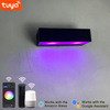 9W Smart Wandleuchte, App-gesteuertes LED-Licht, App-gesteuerte Beleuchtung, mobil, TUYA APP-Steuerung, LED-Wandleuchte, wasserdichte rechteckige Außenwandleuchte