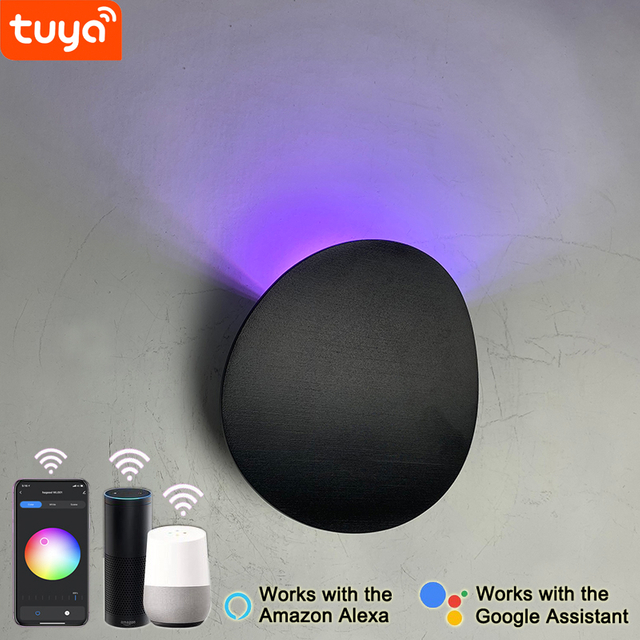  Intelligente Wandleuchte, LED-Außenwandleuchte, Tuya App-Steuerung, Wandleuchte für den Außenbereich, wasserdichte Wandleuchte, moderne Außenwandleuchten, App-Steuerungslicht, moderne Außenwandleuchter 