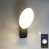 9W Smart Wandleuchte Intelligente Lampen LED-Licht App-Steuerung LED-Licht App-Steuerung App-gesteuerte Beleuchtung Tuya App Außenwandleuchte Handy-Fernbedienung Wandleuchte