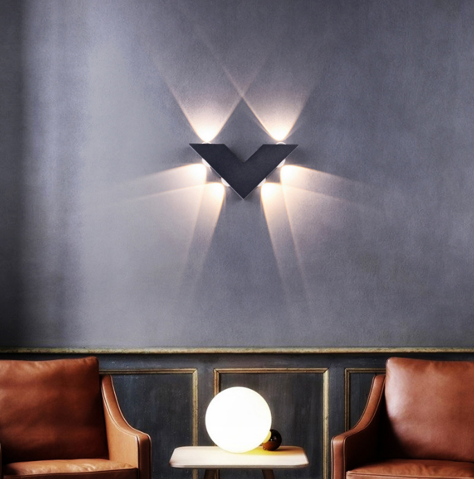 LED-Wandleuchte, V-Form, für den Außenbereich, kreatives Licht, wasserdicht, Terrasse, moderne LED-Lampe, Leuchte für Zuhause, professionelle, gemütliche Leuchten