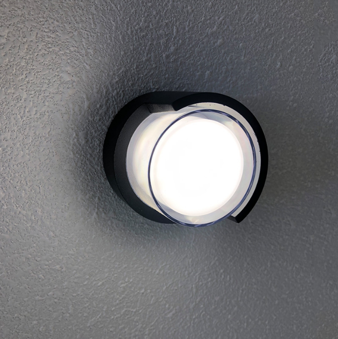 Dekorative LED-Lampe, runde, wasserdichte Acryl-Wandleuchte und Nachtlichter für den Außenbereich, moderne Wandleuchten für Zuhause