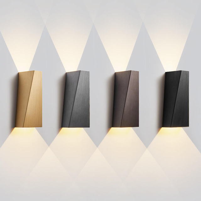 Moderne quadratische 6W 12W LED Innenwandleuchte Aluminium Wandleuchte Home Beleuchtung Schlafzimmer Wohnzimmer Gang Dekorieren Wandleuchte AC85-265V