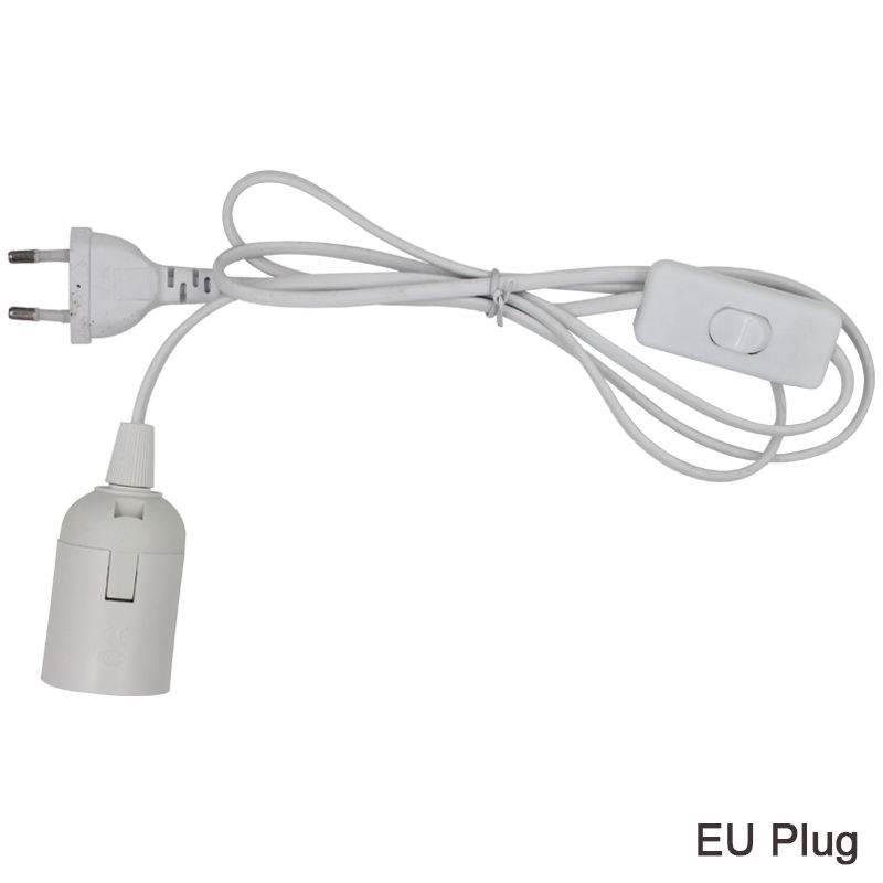 Eu-Stecker E27-Netzkabel Lampenfassung mit Eu-Stecker Ein/Aus-Schalter VDE OEM 2,5 A 250 V beste Preisqualität für Pendelleuchte