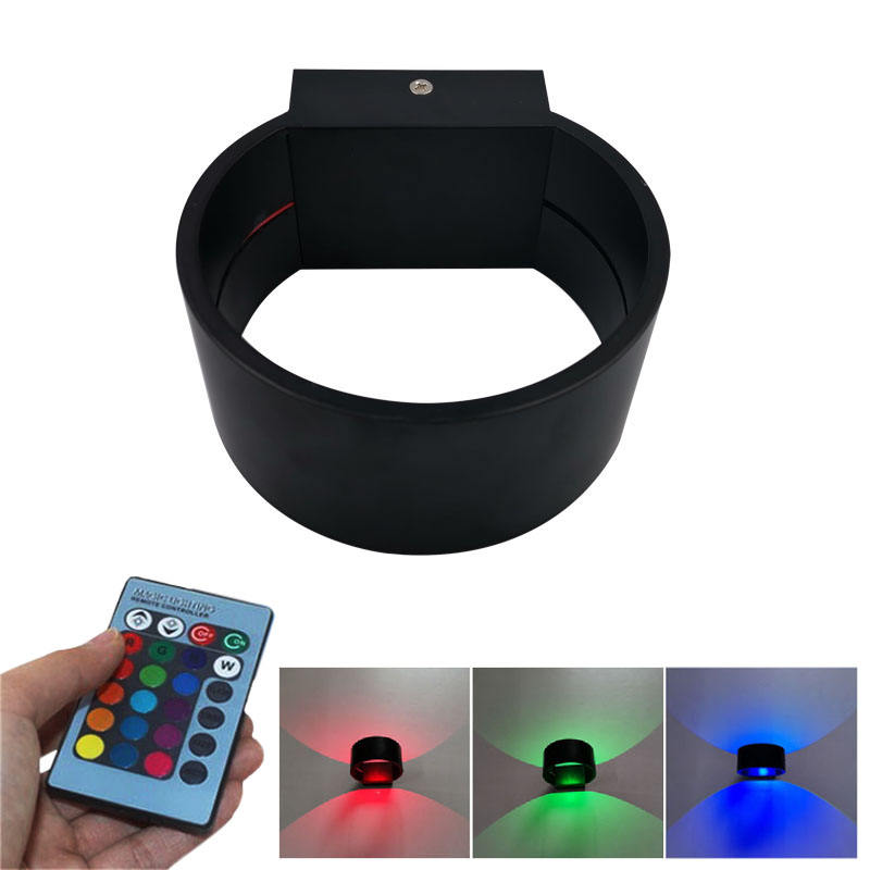 5W AC85-265V Innenkreis-Wandleuchte RGB mit Controller für Innendekoration, hellere Lichter
