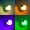 Neue 5W gute wasserdichte Acryl-LED-Wandlampe Außenbeleuchtung Wandleuchte RGB mit Fernbedienung