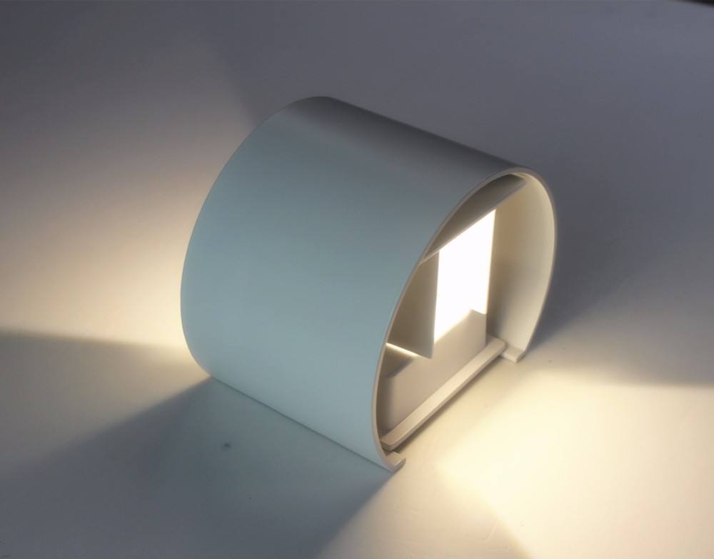 Wasserdichte LED-Wandleuchte im Halbkreis-Design, 6 W, Außenbeleuchtung mit direkt ab Werk erhältlichen Leuchten, Wandlampen und Lampen
