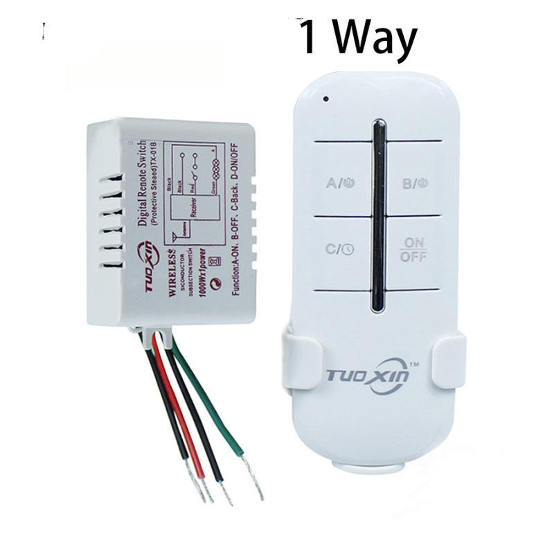 Drahtlose Fernbedienung Schalter Smart Home Kristall Lampe Segment Controller 3-weg Digital LED Licht Digital Schalter Großhandel