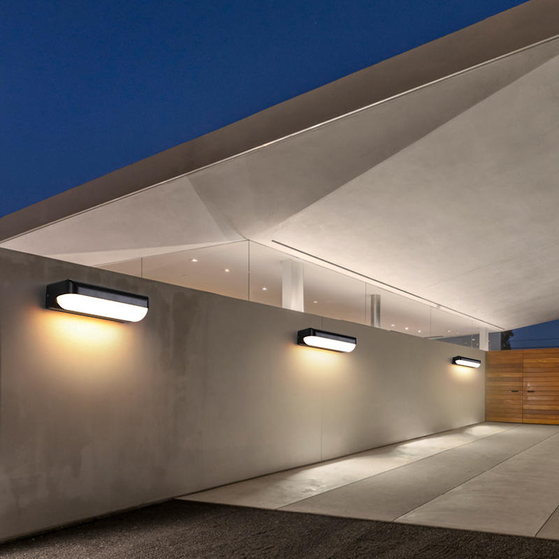 Moderne, minimalistische LED-Wandleuchte aus Acryl, wasserdicht, IP65, für drinnen und draußen, für AC85-265V, Gartenbeleuchtung, Balkonleuchten