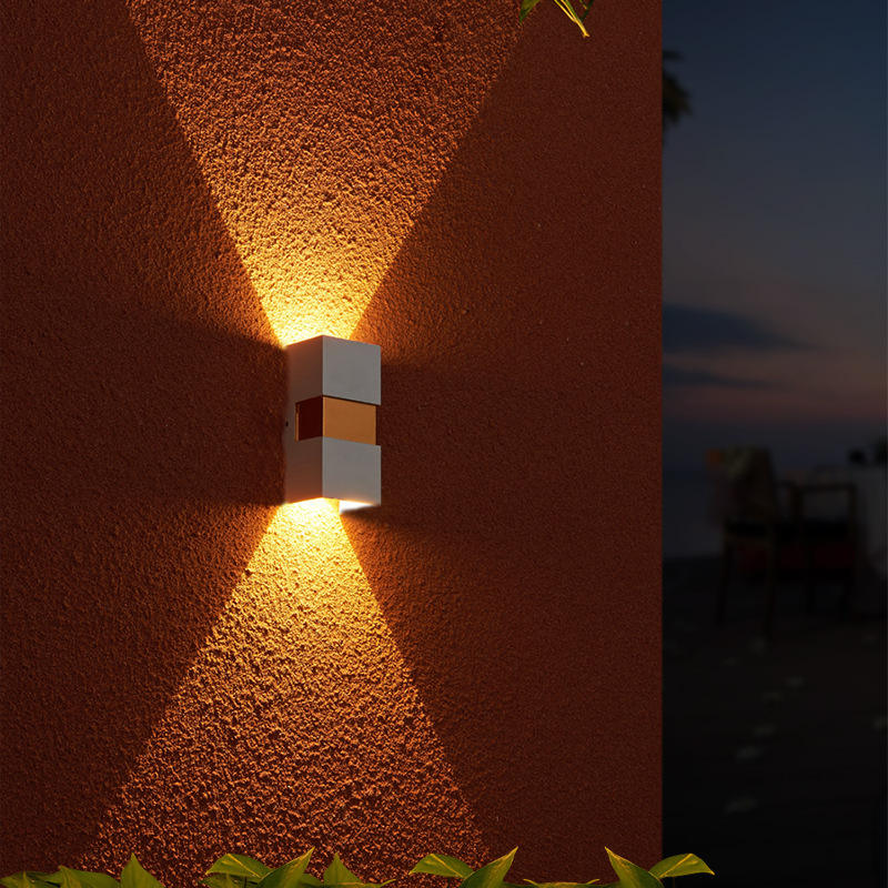 2023 wasserdichte Outdoor Wand Lampe LED Lange Wand Lampe IP65 Aluminium Licht Garten Villa Veranda Wandleuchte Licht 110V 220V Wandleuchte Leuchte