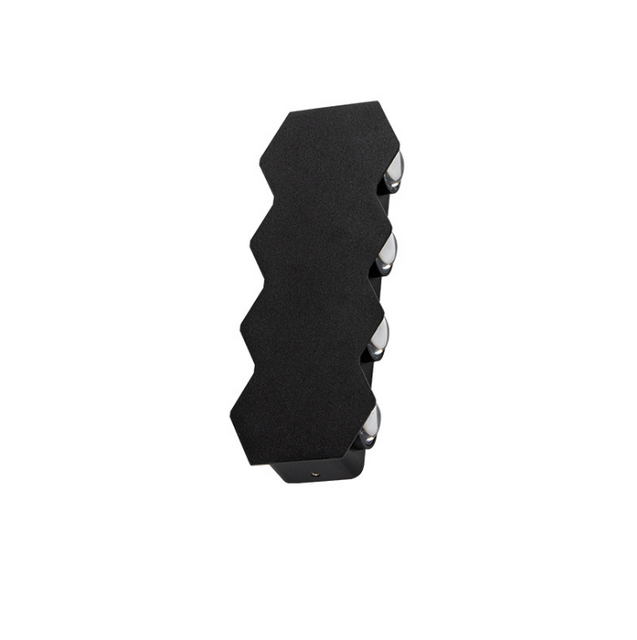 Neue schwarze wasserdichte 4W 6W 8W Außenwandleuchte Up Down Lights Wandmontierte rautenförmige Wandleuchte