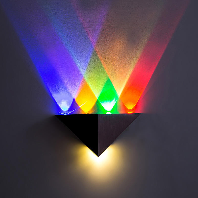 Hagood neue 5W dreieckige dekorative LED-Wandleuchte AC85-265V Innenbeleuchtung skandinavisch schick Einfach modern Vintage