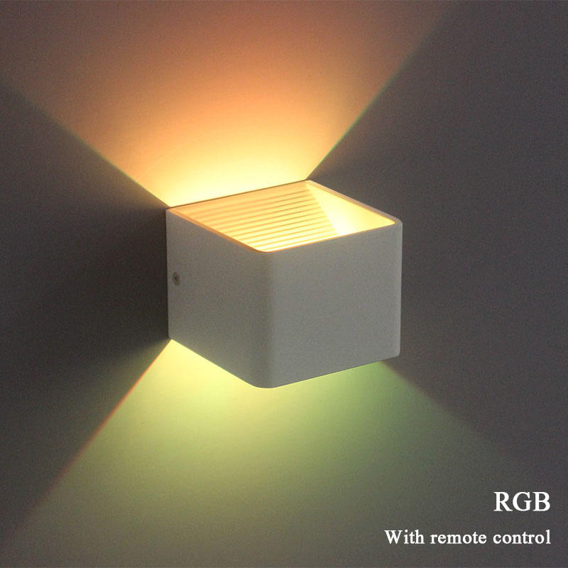 Cube CoB 6W LED Up And Down Wandleuchte AC85-265V Schlafzimmer Nachttisch Cube Wandleuchte Innen Aluminium Dekoration Beleuchtung Waren