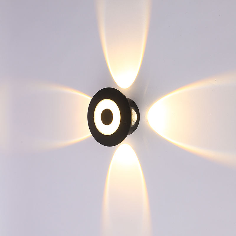 6W/10W LED-Wandleuchte für den Außenbereich, wasserdicht, IP65, für Veranda, Garten, Wandleuchte und Innen-Schlafzimmer-Nachttisch-Dekoration, Beleuchtung, Aluminium