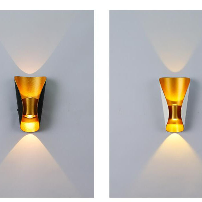 Dekorative Lampe, LED-Wandleuchte, großes Boot, wasserdichte Wandleuchte und Nachtlicht im Freien, einfaches Aluminium