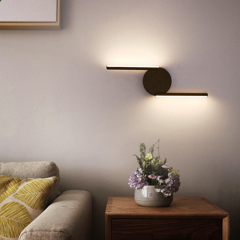 Heiße moderne schwarze Dekoration oben unten Outdoor Indoor Luxus Home Zimmer Schlafzimmer Hotel Badezimmer Lampe Leselicht LED Wandleuchte