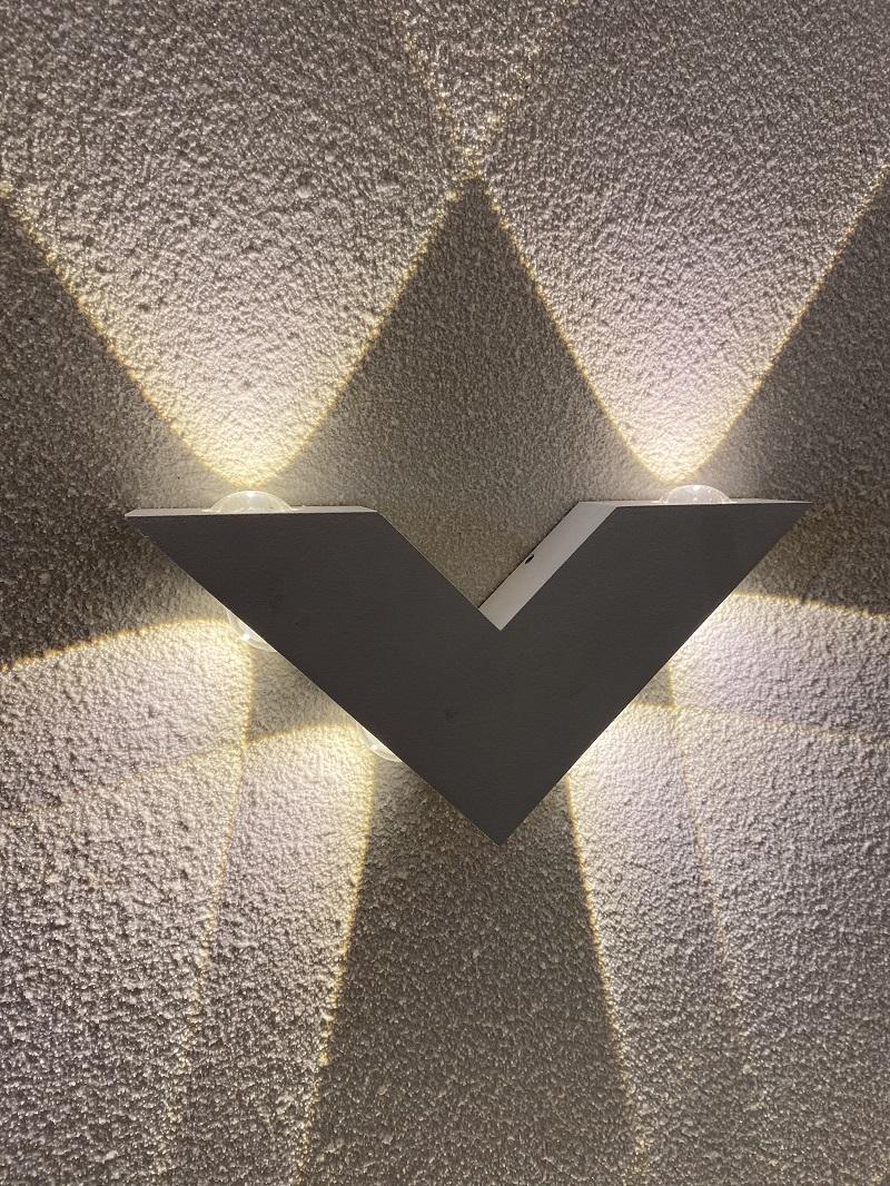 Dekorative LED-Licht-V-förmige Wandleuchte und moderne Innenleuchte, Fabrik-Paice-Wandleuchte, Aluminium-Lampe, LED-Wandleuchte