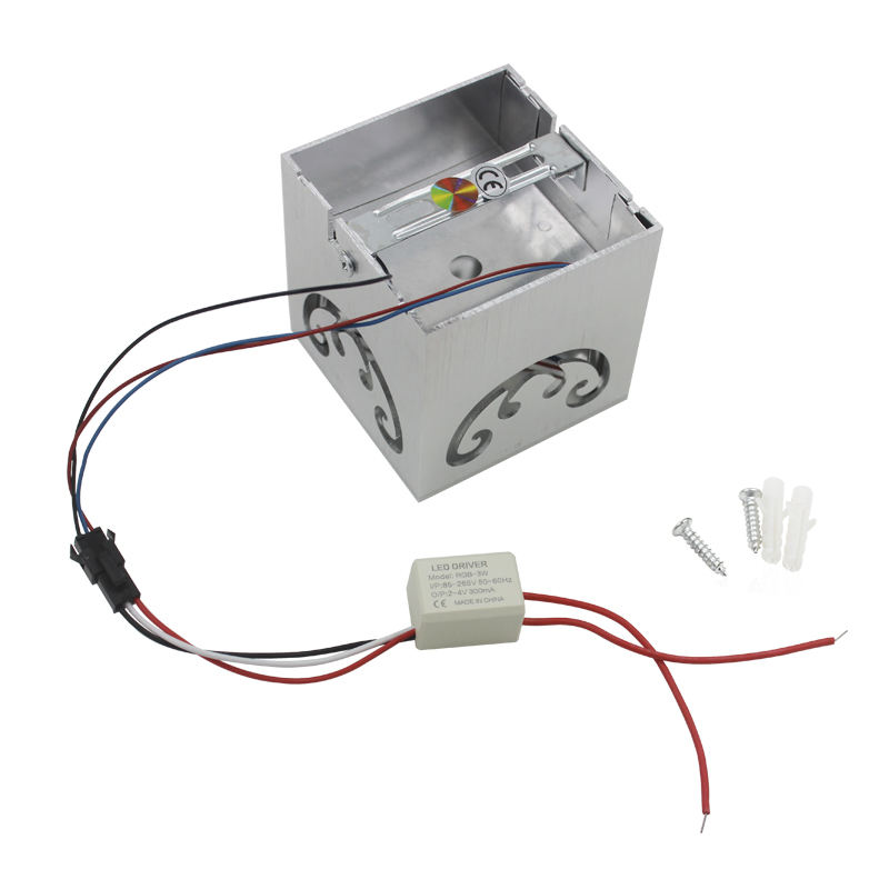 4-seitige Schmetterlings-Nordic-RGB-LED-Wandleuchte für Schlafzimmer-Dekoration, Wandleuchte, Wohnzimmer, Esszimmer, bunte Innen-Party-Beleuchtung