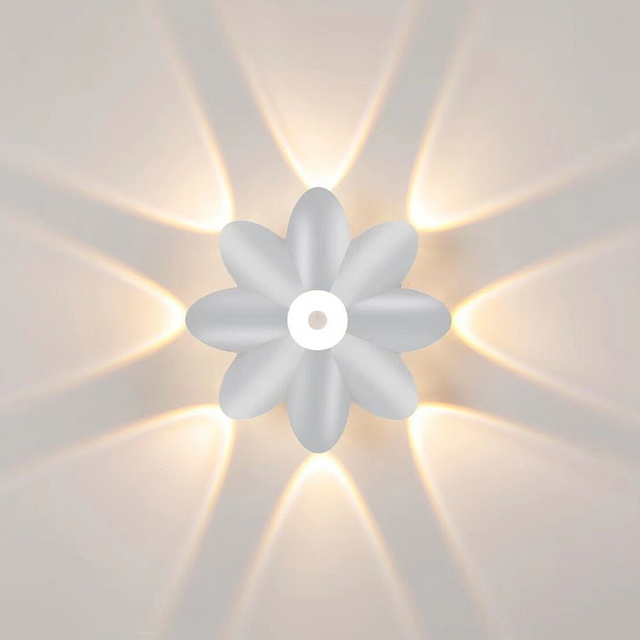 LED Außenwandleuchte Up Down Leuchtende Wanddekoration Strahler Lotus Villa Korridor Balkon Korridor Hintergrund Wandleuchte