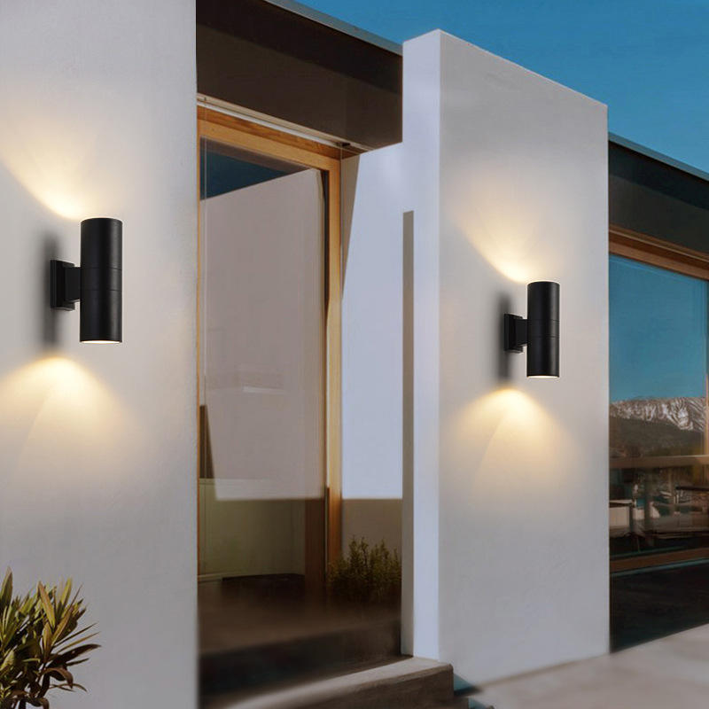 Großhandel hochwertige wasserdichte moderne Hotel-Up-and-Down-Wandleuchte Ip65 Cob LED-Außenwandleuchten zur Wandmontage