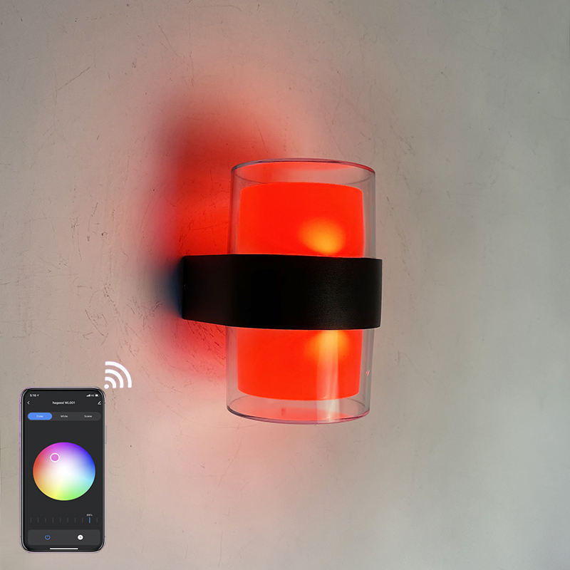 2023 Intelligente Wandleuchte LED Intelligente Wandleuchte IP65 Wasserdicht und farbenfroh modische dekorative Wandleuchte Tuya