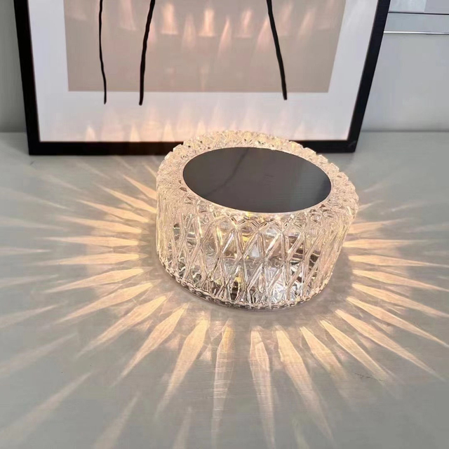 Rosen-Kristalllampe, USB-Aufladung, Geburtstagsgeschenk, ausgefallene Nachtlichter, dimmbare Tischlampe, intelligente Wandlampe, menschlicher Körper, Induktion