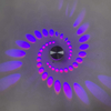 LED-Spiralloch-Wandleuchte, 16-Farben-Wandleuchte, Fernbedienung, Wandleuchte, geeignet für Halle, KTV, Bar, Heimdekoration, Kunst-Wandleuchte
