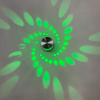 LED-Spiralloch-Wandleuchte, 16-Farben-Wandleuchte, Fernbedienung, Wandleuchte, geeignet für Halle, KTV, Bar, Heimdekoration, Kunst-Wandleuchte