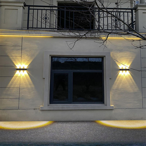 Neue wasserdichte Solarleuchte für den Außenbereich, Hausgarten, Villa, Außenwandstrahler, superhelle Wandleuchte, dekoratives Licht, Wandwaschgang
