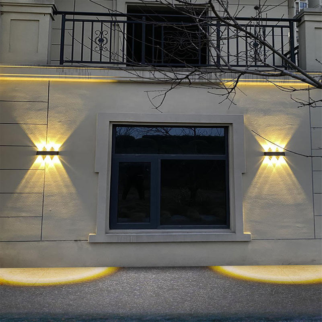 Neue wasserdichte Solarleuchte für den Außenbereich, Hausgarten, Villa, Außenwandstrahler, superhelle Wandleuchte, dekoratives Licht, Wandwaschgang
