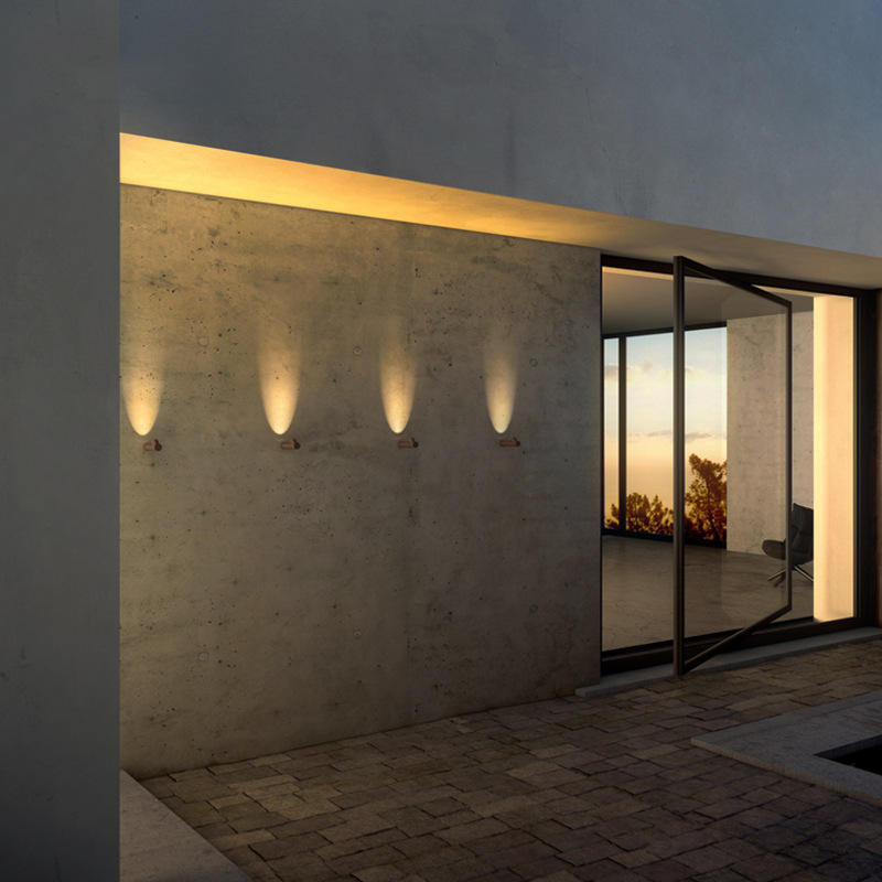 Moderne wasserdichte minimalistische LED-Wandleuchte, Hotel, Außengang, Korridor, Treppe, Wohnzimmer, Schlafzimmer, Nachttisch, Innenwandleuchte