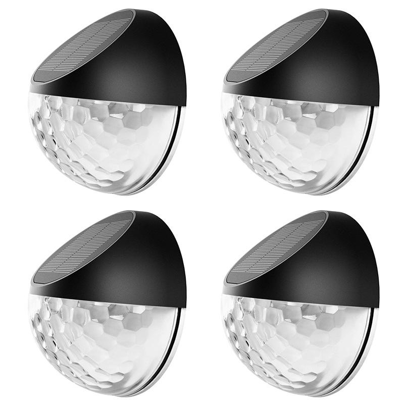 LED Solar Lichter Außen Licht Control Sensor Garten Dekoration Solar Zaun Wand Lampe Halbkreis Energie Wasserdichte Straßenlaternen
