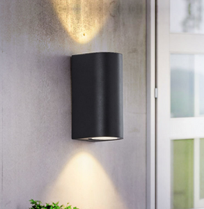 12 W Säulen-Doppelkopf-wasserdichte Wandleuchte, einzigartige Nachtlampe, IP65 wasserdichte Wandleuchte für Garten- und Hofdekoration, Außenleuchten