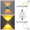 2W Kristall Brillantes Design Nacht Nachtlicht Wohnzimmer Glas LED Wandleuchte Lampe Hause Wand Halterung Lampe Up Down beleuchtung