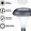 LED-Solarleuchte Solar-Gartenleuchte Solar-Wegelampe Heiße verkaufende billige kleine Kunststoff-Außengarten-Weg-Yard-Säulenleuchte 