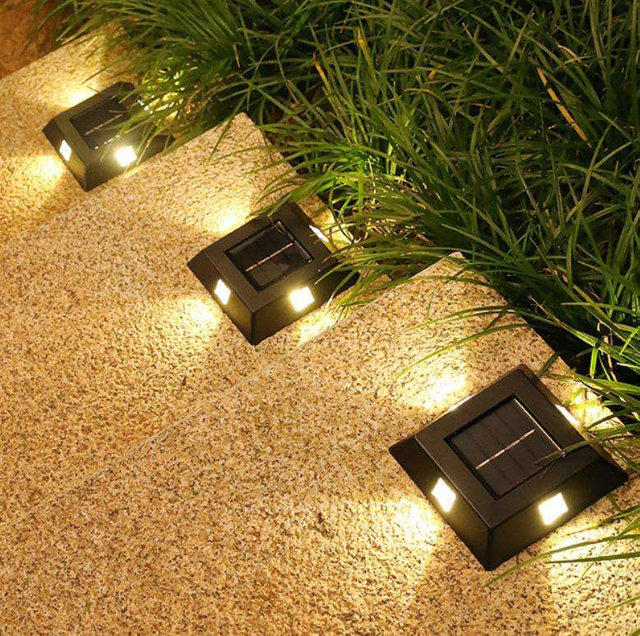 LED-Solarlicht im Freien, Sonnenlicht, unterirdisches Licht, Rasenstrahler, Deck, Garten, vergrabene Lichter, Wegdekoration, Landschaftslampe
