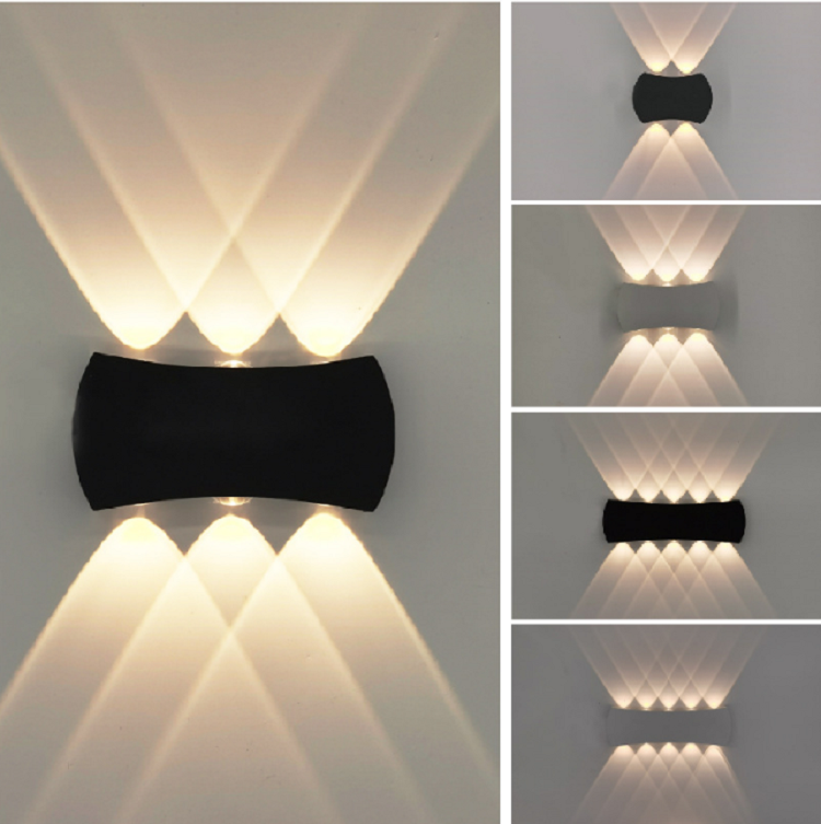 8W moderne minimalistische Outdoor Indoor Hotel Gang Korridor Tür Innenhof Treppe Veranda LED wasserdichte Mond Wandleuchte