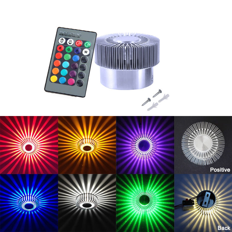 Sonnenblumen-LED-RGB-Deckenwandleuchte mit RGB-Fernbedienung, Innenbeleuchtung, hochwertige Wohndekor-Lampe