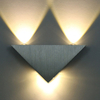 3W9W Moderne dreieckige LED-Wandleuchte für den Innenbereich, Aluminium, Heimdekoration, Wandleuchte