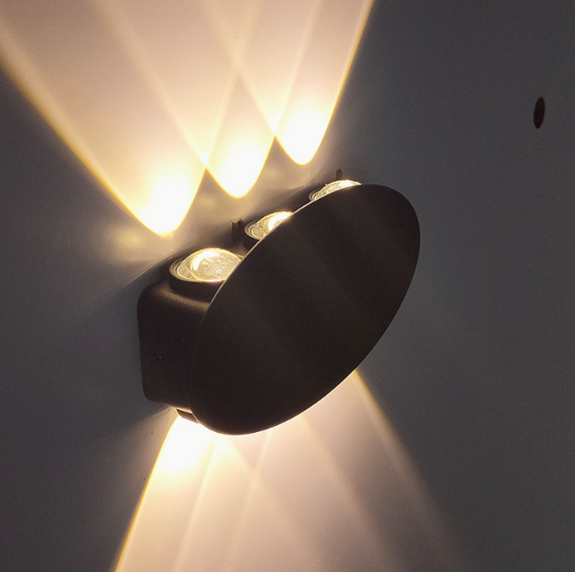 Neue Fabrik Großhandel IP65 Aluminium wasserdichte Outdoor-Up- und Down-LED-Wandleuchte Wandleuchten für Zuhause 