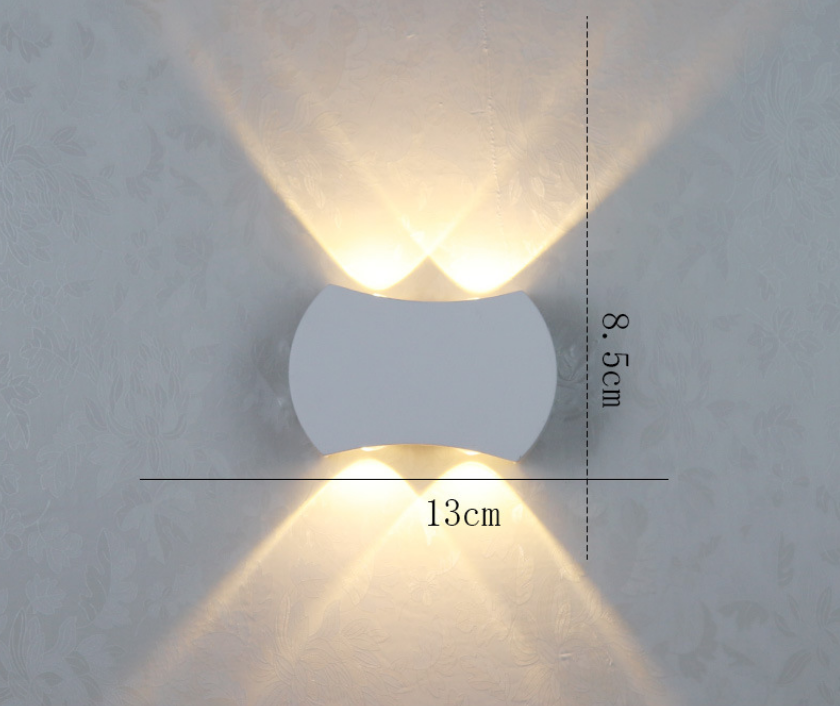 4W moderne minimalistische Outdoor Indoor Hotel Gang Korridor Tür Innenhof Treppe Veranda LED wasserdichte Mond Wandleuchte