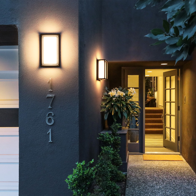 Moderne, minimalistische LED-Wandleuchte aus Acryl, wasserdicht, IP65, 9 W, für den Innen- und Außenbereich, LED-Wandleuchte für Garten, Straßenbeleuchtung, abstrakt