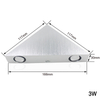 3W9W Moderne dreieckige LED-Wandleuchte für den Innenbereich aus Aluminium für die Inneneinrichtung