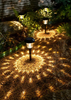 Solar-Rasenlampe, Glasleuchte, Gartenlandschaft, Dekoration, eingesetzte Wegelampe, monokristallines Polysilizium, 1000 mA-Batterie