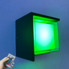 5W modernes LED-Kaltlicht RGB mit Controller, Auf- und Ab-Beleuchtung, Würfel-Wandleuchte, Lampenbefestigung, Innen- und Außenbeleuchtung